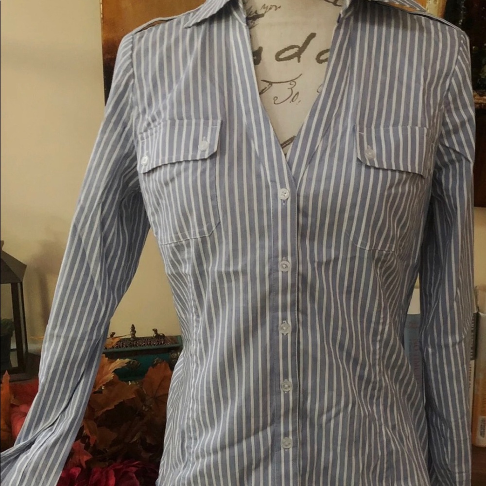 Express Slim Fit Essential Long Sleeved Shirt